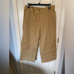 J Crew elastic Waist wide Leg beach Trousers